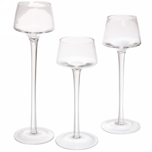 Подсвечники в наборе 3шт "Сrispy" 7,5*20,23,26см 