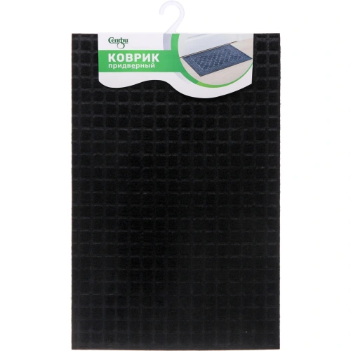 Коврик придверный 38*58см"Мозаика" черный