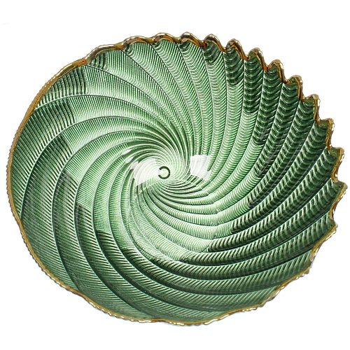 Салатник стеклянный Фьюжн 207,5см изумрудный перламутр_3