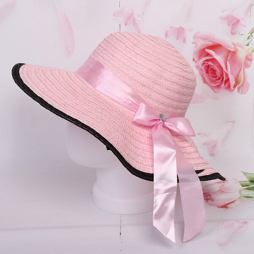 Шляпа женская с широкими полями TiraMiSu- Бэлла, микс 6 цветов, р58, ширина полей 11 см_28