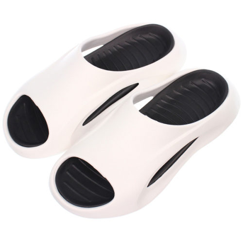 Шлепанцы мужские "PRIME", цвет белый, черная стелька, р-р 40-41