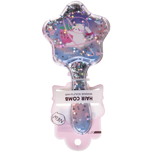 Расческа массажная Beautiful Shine, микс 4 вида Котята, 17см_4