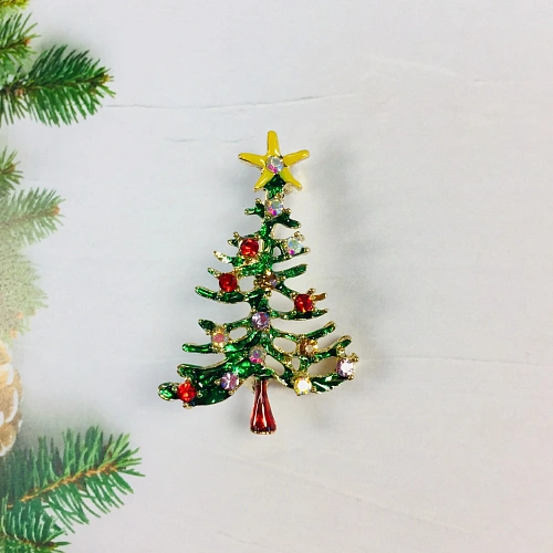 Брошь Рождественское чудо - Ёлочка, 4,53см_4