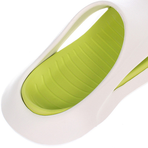 Шлепанцы мужские PRIME, цвет белый, зеленая стелька, р-р 42-43_5