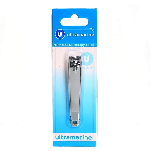 Кусачки для ногтей на блистере "Классика - Ultramarine", с пилкой, цвет хром 7,6*1,4*1,4см