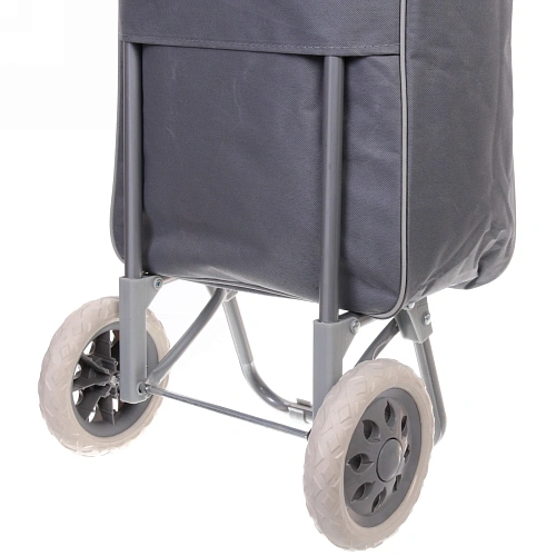 Тележка хозяйственная с сумкой (953034см, колеса 16см,грузоподъемность до 30 кг) BF6007 серая_11