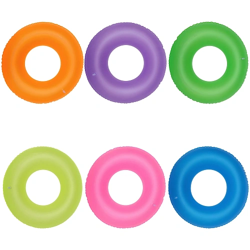 Надувной круг для плавания 90 см Неоновая коллекция