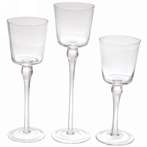 Подсвечники в наборе 3шт Crystal 7,520,23,26см _7