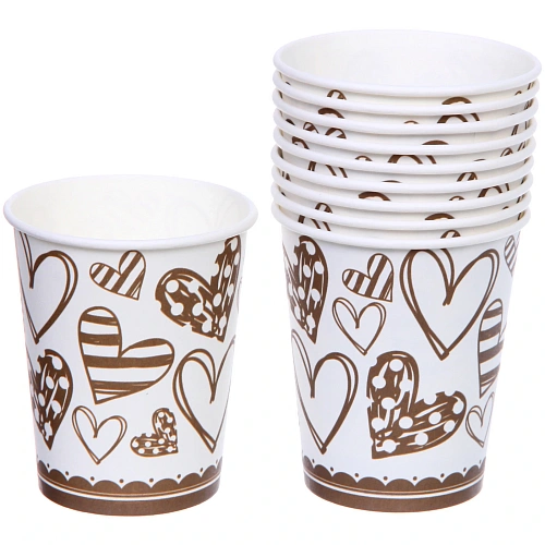 Стакан бумажный 0,2л в наборе 10 шт "Моё чудо"