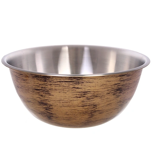 Салатник из нержавеющей стали 10л 36*14,75см цвет Антик