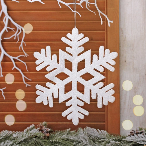 Украшение новогоднее "Резная красавица" 20 см, Белый