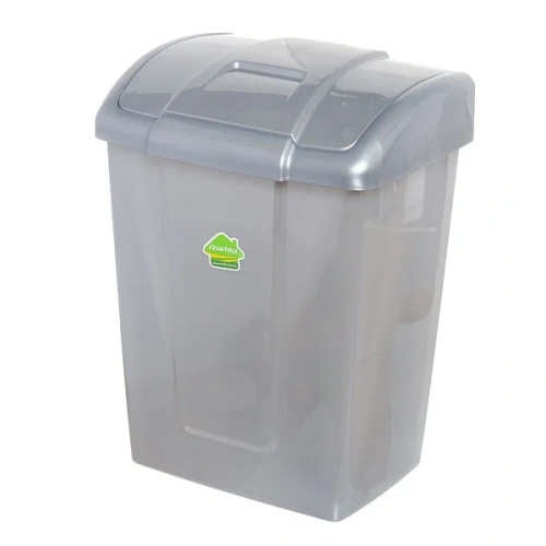 Контейнер для мусора"Форте"13л серебристый С341СРБ