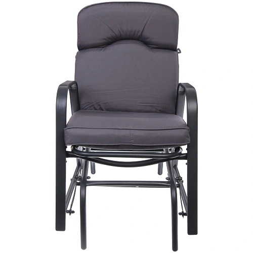 Кресло-маятник Аристократ, 567588 см, цвет чёрный-серый, макс нагрузка 120 кг_3