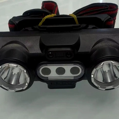 Фонарь налобный 6 режимов, 5LED, аккумуляторная батарея 500mAh USB 6352