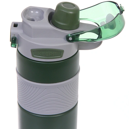 Термос 600мл Фитнесс, цвет зеленый _5