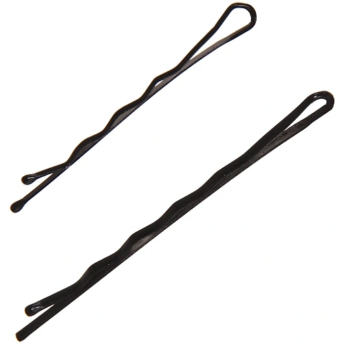 Невидимка для волос 100шт Классика - микс, цвет черный 4, 5 и 6см (не растягивается) _3