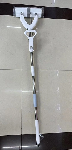 Швабра с губкой ПВА металлическая ручка 130 см.(складной отжим) губка 28*8 см