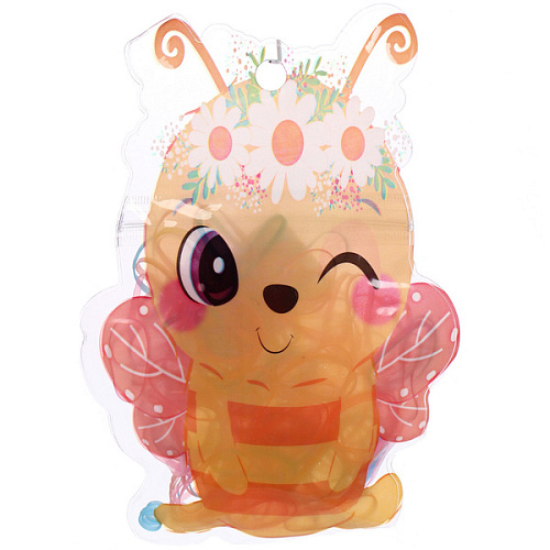 Резинки для волос силиконовые 100шт МАРМЕЛАДКИ, пчёлка, цвет нежный микс, 1711,5см_3